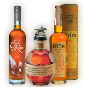 Blanton’s Original Single Barrel, E.H. Taylor Small Batch & Eagle Rare 10 Year Bundle