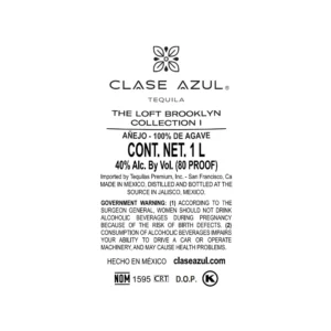 Clase Azul The Loft Brooklyn Collection I Anejo Tequila 1L